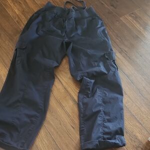 Basic Editions Women's Navy Cargo Pants